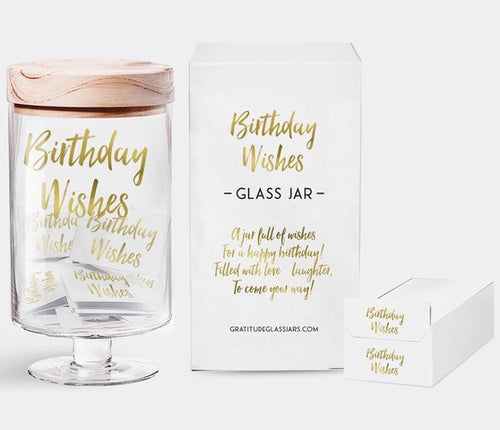 Birthday Wishes Glass Jar