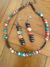 Multi Colored Turquoise Beaded Jewelry Set
