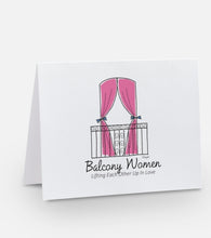 Balcony Women Note Cards
