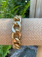 Balcony Women Chunky Curb Chain Charm Bracelet in Worn Gold